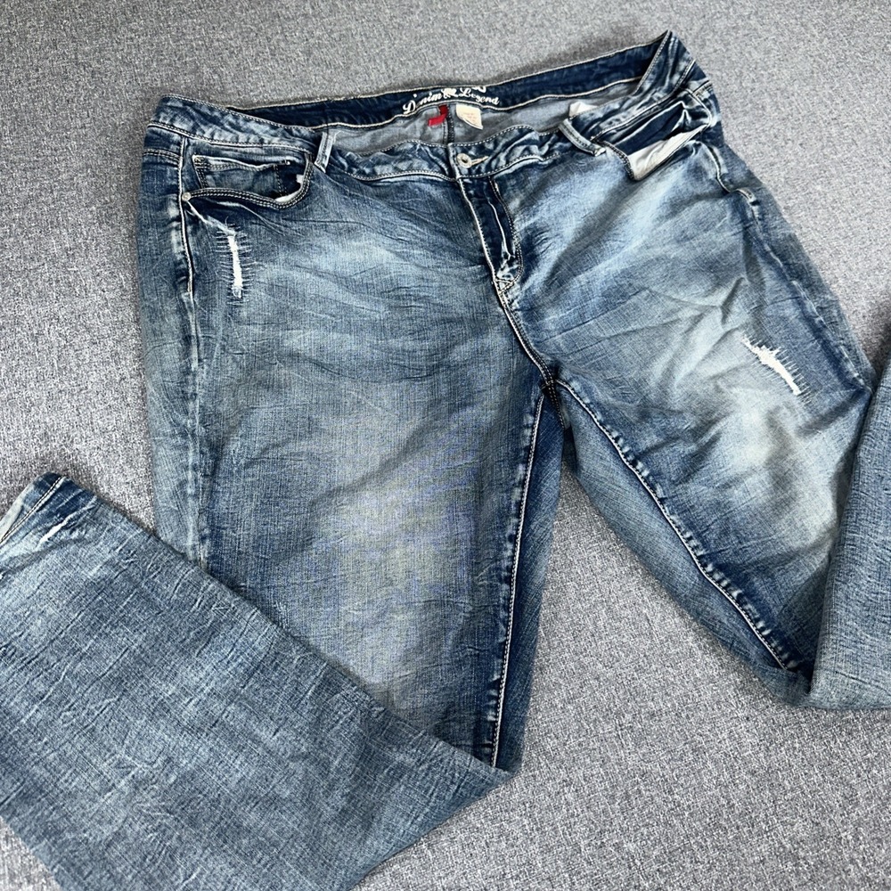 Parasuco Denim Legend Jeans Mens 42x31 Distressed Slim Straight Authentic Y2K